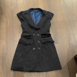 Nanette lepore navy suit dress size 2